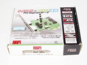 [eSATA/SATA3/2Port PCIe接続] AREA SD-PESA3ES2L ロープロ対応 BOX エアリア [Windows7,8,10 32/64bit対応]