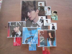 ジュノ CD『CAN I』 Type A+B+C、フォトカード、ミニシール、クリアファイル 2PM Junho