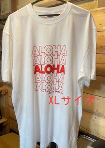 ALOHA THANKYOUバック風 Tシャツ XLサイズ 白色 ハワイ アロハ USDM HDM alohawaii