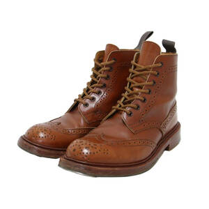 Trickers トリッカーズ ブーツ カントリーブーツ ブラウン 5(23.5cm位) ウイングチップ L2508 MALTON 240610 牛革 シューズ 靴