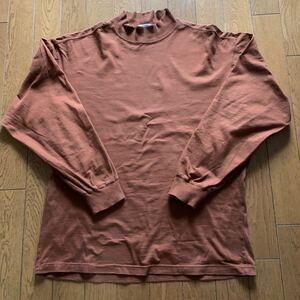 JUN 長袖 Tシャツ ハイネック L 茶色