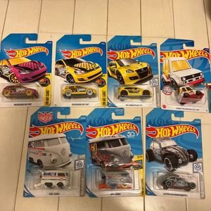 Hot Wheels ホットウィール VW 7台セット +1オマケ付 トレジャーハント TH KOOL KOMBI BEETLE GOLF MK1 GTI MK7 TOONED