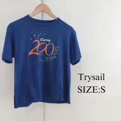 【美品】Trysail カーブス200回達成記念 限定Tシャツ 半袖 青