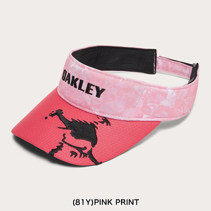 【定価4,620円】オークリー ゴルフ バイザー (FOS901708-81Y PINK PRINT) Skull Graphic Visor 24.0 新品値札付 2024新作【OAKLEY正規品】