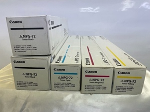 【大阪発】【CANON】純正未使用トナー ☆NPG72☆ 4色 (K×2,Ｃ×1,M×1,Y×1) 5本セット （5561）