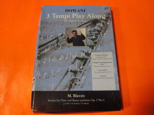 輸入楽譜フルートM. Blavet, Sonata for Flute and Basso Continuo Op. 2, No. 4 in G-minor: 3Tempi Play Along for Classical Music CD付