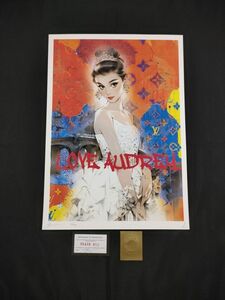 C12 DEATH NYC 世界限定ポスター 現代アート ポップアート オードリーヘップバーン ティファニーで朝食を LOVE Audrey Hepburn