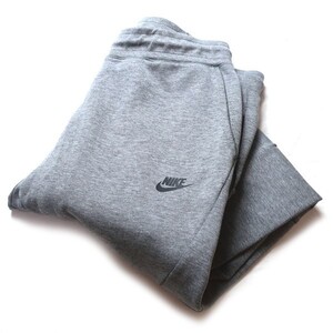 名作モデル! NIKE ナイキ テックフリース スウォッシュロゴ ジョガー スリム スウェットパンツ グレー 灰色 XL 大きいサイズ メンズ 廃盤