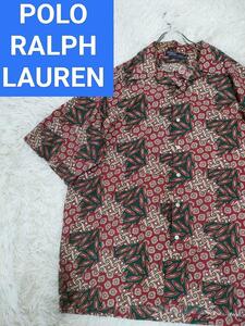 ポロラルフローレン　アロハシャツ　幾何学柄　バンダナ　ペイズリー　ポロスポーツ POLO RALPH LAUREN SPORT RLX RRL