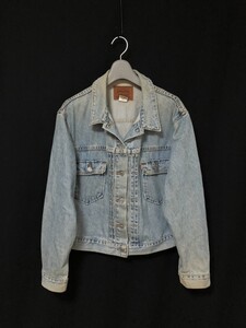 90s ヴィンテージ◆USA製　LEVIS リーバイス 2nd 1st オマージュ　デニムジャケット ジージャン レディース L　