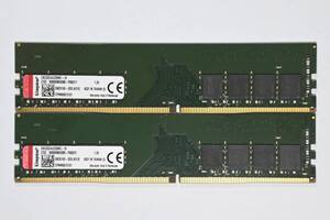 動作保証★メモリー PC4-25600 DDR4-3200 32GB(16GBx2)Kingston エラー無★056