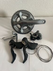 ULTEGRA 6700セット おまけ有 傷有り　ST-6700 FC-6750 50-34T RD-6700 FD-6700 2x10s シマノ アルテグラ