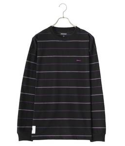 希少★新品本物【黒2】HORIZONTAL MULTI STRIPE LS ホリゾンタル ストライプ 織ネーム 正規品 ディセンダント 限定入手困難 DESCENDANT23SS