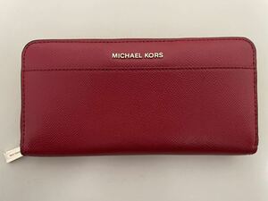 MICHAEL KORS マイケルコース 長財布 赤　レッド　レザー