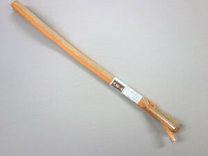 ☆60703-2☆訳あり未使用品 帯締め 手組 特選金銀糸 オレンジ×ベージュ