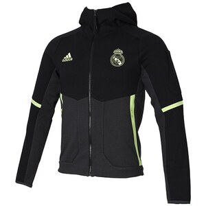 ・スピード発送 adidas(アディダス) 22-23 レアル・マドリード EU アンセムジャケット L4137(ブラック)ＸＬ