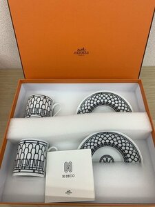 HERMES エルメス アッシュデコ H-DECO ペア カップ&ソーサー ② 【未使用品】 kyK5452K