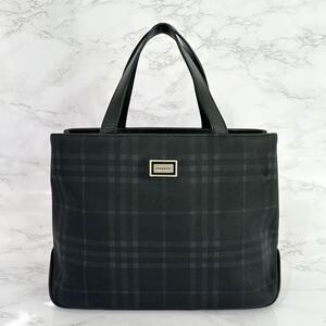 バーバリー Burberry ハンドバッグ ネイビー ノバチェック g00350