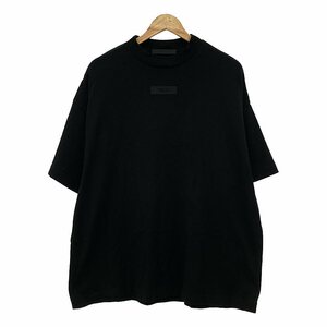 【美品】 FOG ESSENTIALS / エフオージーエッセンシャルズ | クルーネック オーバー Tシャツ カットソー | XS | ブラック | メンズ