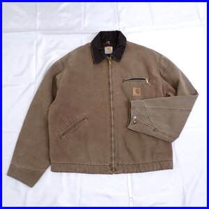 ★Carhartt/カーハート J97 デトロイトジャケット メンズL相当/ブラウン系/コーデュロイ襟/ヴィンテージ&1380601867