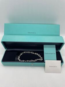 【美品】Tiffany&Co ティファニー　ハードウェア　ブレスレット　スモール ブレスレットアクセサリー ブレスレット 箱付