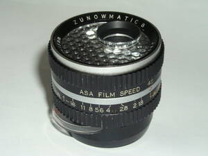 6380★● ZUNOWMATIC 8 13mm/f1.8（セレンメーター式自動絞り）Dマウント、 Zunow OPT.IND. 帝国光学（ズノー光学）製 ●91