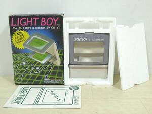 ビンテージレア?ポータブルゲーム機拡張周辺機器 元箱取説付「LIGHT BOY ビック東海 GAME BOY専用ライト付拡大鏡」不灯 傷汚有 ジャンク 