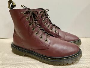 Dr martensドクターマーチン7ホールレザーブーツUK6 赤茶