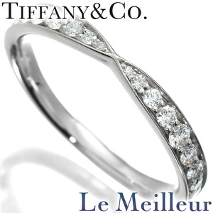 ティファニー ハーモニー バンド リング 指輪 60004581 ダイヤモンド 0.23ct Pt950 7号 TIFFANY&Co. 中古 プレラブド 返品OK