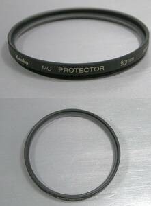 Kenko 　(712)　 美品・レンズフィルタ　58mm 　MC Protector （紫外線防止、レンズ保護）　ケンコー/プロテクター