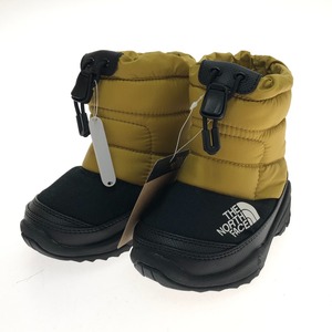 □□ THE NORTH FACE ザノースフェイス スノーブーツ ヌプシ ブーティ VI 14cm NFJ52288 ゴールド×ブラック 目立った傷や汚れなし