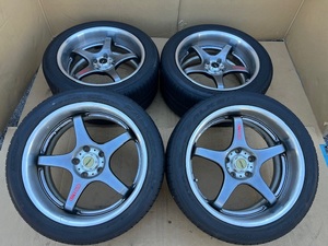 ホイール付タイヤ４本セット ENKEI RACING ディープリム 18×9.5JJ+30 18×8.5JJ+25 PCD114.3 275/40/18 245/40/18 ENKEI RACING 