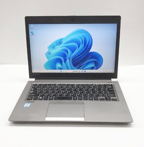 NT: 東芝 DynaBook R63/M Corei5-8250U 1.60GH/メモリ：8GB/SSD:128GB/無線 /ノートパソコン＆Windows11