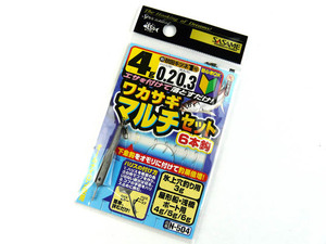 ささめ針 ワカサギ仕掛 マルチセット6本鈎 N-504 4g SASAME ワカサギ釣り わかさぎ釣り 穴釣り ワカサギ仕掛け わかさぎ仕掛け