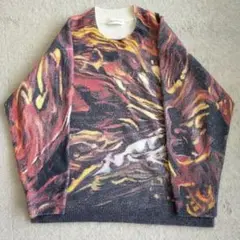 【XLサイズ】NAMACHEKO GLADYS SWEATER REDPRINT