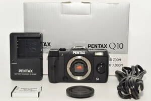 【146ショットの特上品】 PENTAX ミラーレス一眼 Q10 ボディ ブラック Q10 BODY BLACK　#7008