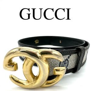 GUCCI グッチ ベルト インターロッキング GGスプリーム GG柄 PVC