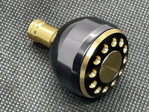 ★送料無料★アルミカスタムパワーハンドルノブ 32mm ブラウンゴールド ダイワシマノ取付可 ツインパワー　ヴァンキッシュ　ストラディック