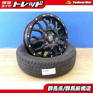 ハスラー デリカミニ 夏タイヤ 4本 新品 ホイール MUD BAHN XR-800M + ダンロップ ENASAVE EC204 165/60R15 エナセーブ アクティバ 前橋