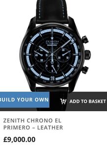 正規品　レア　BAMFORD ZENITH バムフォード　ゼニス　エルプリメロ　クロノマスター　腕時計 クロノグラフ 藤原ヒロシ　バンフォード