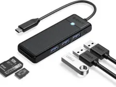 USBハブ Type-C 3*USB3.0 SD&TFカードスロット 高速転送