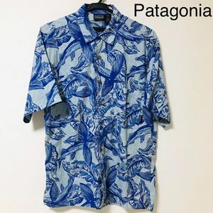 Patagonia ACシャツ トビウオ 1999年製 ヴィンテージアロハシャツ フライングフィッシュパタゴニアゴートゥーシャツトラウト飛び魚