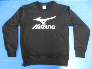 【お買得！】★MIZUNO/ミズノ★キッズ長袖ロゴトレーナー/黒色/サイズ140