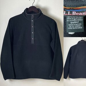 ★【USA製ファブリック使用 メキシコ製】並品 L.L.Bean LLビーン OWN47 スナップボタン プルオーバー フリース S-Rサイズ レディース