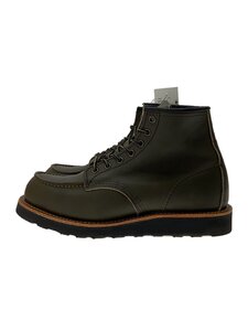 RED WING◆レースアップブーツ/25cm/KHK/レザー/8828