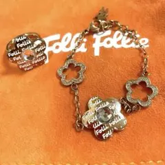 極美品♡ フォリフォリ リング&ブレスレット ロゴ入り お花モチーフ