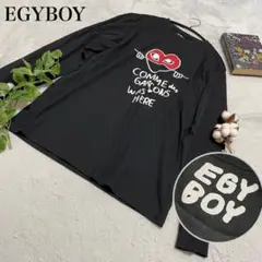 EGYBOY エギーボーイ　ロンT 長袖　綿100% L 黒　ブラック