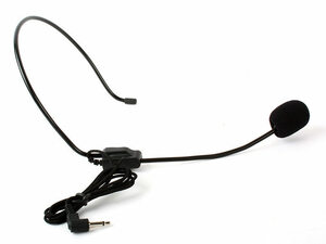 汎用 パソコン通話 録音 ネットカラオケ ヘッドフォン マイク #黒 ZA-30212