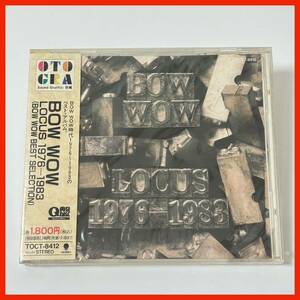 【CR13】新品未使用 BOW WOW バウワウ／LOCUS 1976-1983 BEST SELECTION ベストアルバム