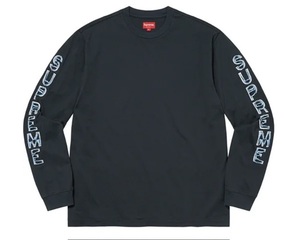 【新品】Supreme Cut Out L/S Top COLOR/STYLE：Washed Navy SIZE：Medium